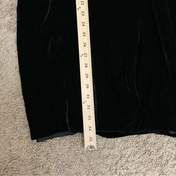 Liz Claiborne Silk Blend Velvet Long Sleeve Mini Wrap Dress size 8 Party Events - Picture 7 of 12